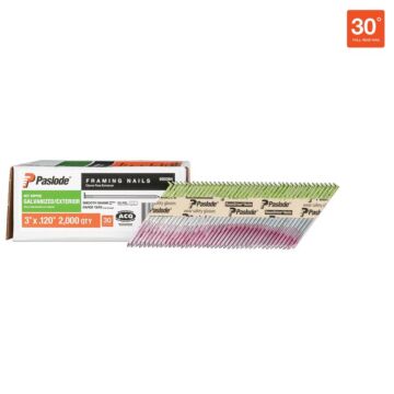 Paslode Galvanized Framing Nail (2000pk) 3 in.