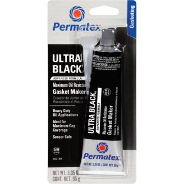 Permatex Ultra Black RTV Silicone Gasket Maker - 3 oz