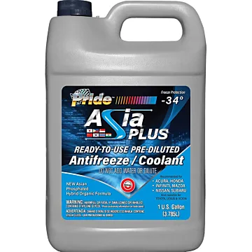 Pride Antifreeze Asia Plus Premixed Gallon