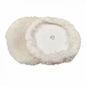 American General Tool 8 in Wool Fiber Hook and Loop Buffing Pad