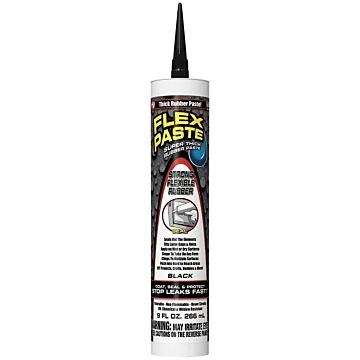 Flex Seal Flex Paste 9 Oz. Rubber Sealant, Black