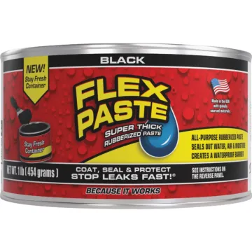 Flex Seal Flex Paste 1 Lb. Rubber Sealant, Black