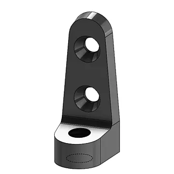 1/2 in Malleable Iron Plain/Electro-Galvanized Side Beam Connector