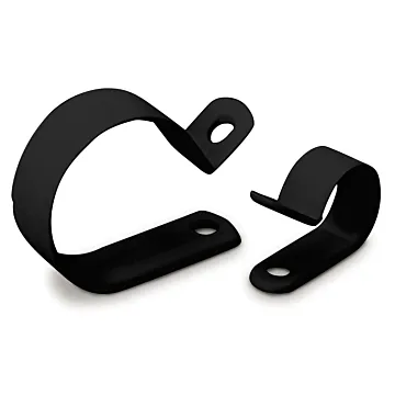 Gardner Bender Plastic Cable Clamp, 1/4" Dia, Smooth Edge, Fast Install, Screw or Nail Mount, UVB Black, 18/Bag