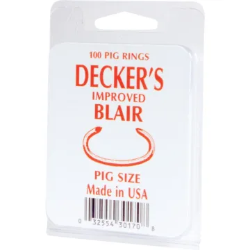 Decker Blair Steel Pig Ring (100-Pack)