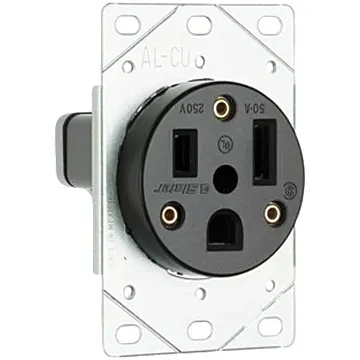 Pass & Seymour STRAIGHT BLADE RECEPT 2P 3W 50A