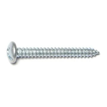 #12 x 1-3/4" Combo Pan Head, Sheet Metal Screw, Zinc 