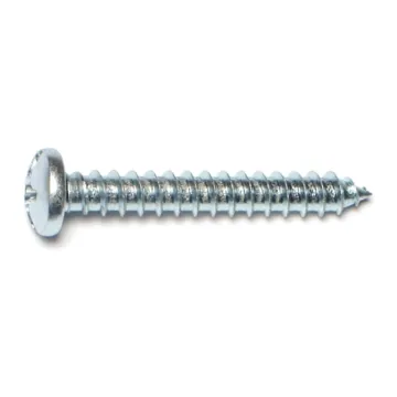 #14 x 1-3/4" Combo Pan Head, Sheet Metal Screw, Zinc 