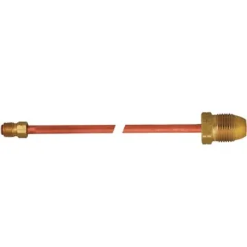 MEC™ 1/4 in Male Inverted Flare x Male Hard Nose POL 20 in Long Nipple Regulator Pigtail