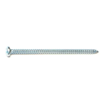 #8 x 3" Combo Pan Head, Sheet Metal Screw, Zinc 