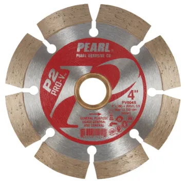 Pearl Abrasives P2™ Pro-V™ Segmented Blade For Concrete and Masonry 4" x .080 x 20mm-5/8" Adapter