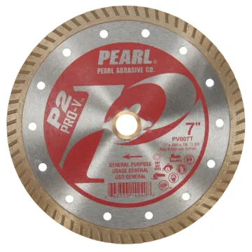 Pearl Abrasives P2™ Pro-V™ General Purpose Turbo Blade 7" x .080 x 20mm-5/8" Adapter