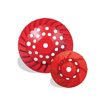 Pearl Abrasives P2™ Pro-V Segment Swirl Cup Wheel 4 x 5/8-11, 14 Segments