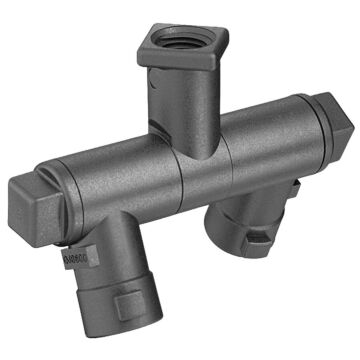 TeeJet 1/4" Female NPT x Quick TeeJet Double Swivel Nozzle Body