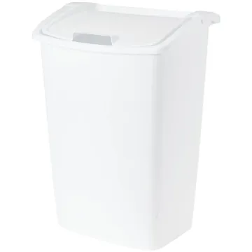 Rubbermaid 10 Gal. White Wastebasket with Lid