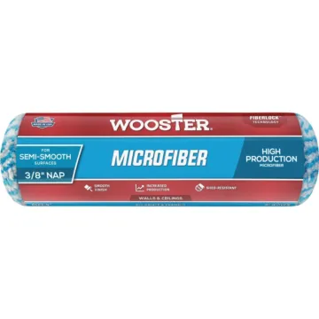 WOOSTER Wooster 9 In. x 3/8 In. Microfiber Roller Cover