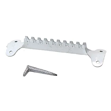 White Aluminum Rack & Key