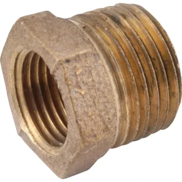 Midland Industries Anderson Metals 3/8 In. MPT x 1/4 In. FPT Red Brass Hex Reducing Bushing