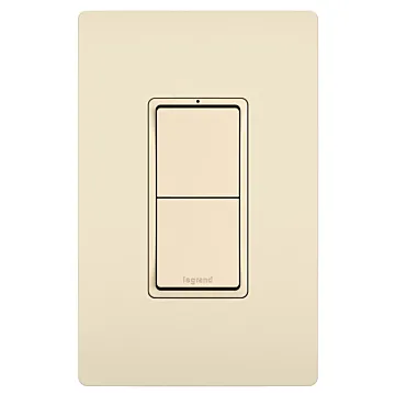 Pass & Seymour radiant® Two Single-Pole Switches, Light Almond