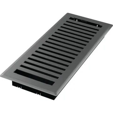 Imperial Montezuma 4 In. x 12 In. Gray Granite Steel Floor Register