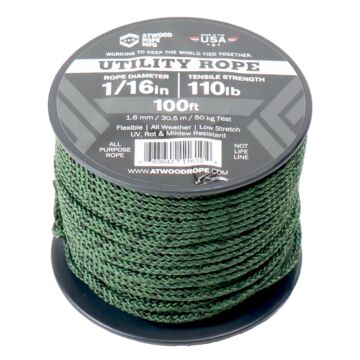 Atwood Rope MFG Multi-Color Rope - 1/16 in. x 100 ft