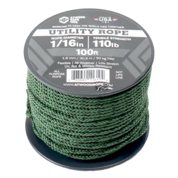 Atwood Rope MFG Multi-Color Rope - 1/16 in. x 100 ft