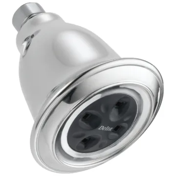 Delta Faucet Delta Universal Showering Components: H2Okinetic® Single-Setting Raincan Shower Head - Chrome