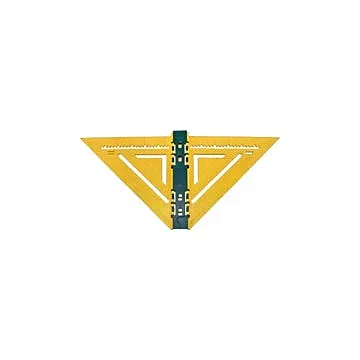 Rapid Rafter 7 In. Yellow and Forest Green Double-Sided Rafter Square