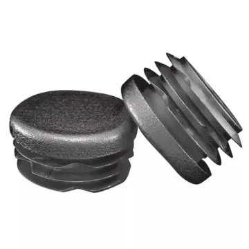Essentra 1.875 in Low-Density Polyethylene Textured Round Multi-Gauge Ribbed Tube Insert Glide