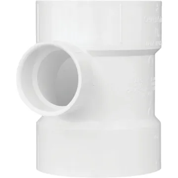 Charlotte Pipe 4 In. x 2 In. Reducing Sanitary PVC Tee