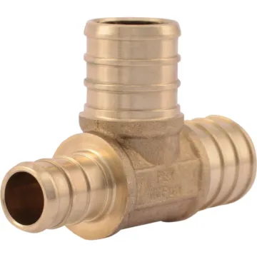 SHARKBITE SharkBite 3/4 In. x 1/2 In. x 3/4 In. Barb Reducing Brass PEX Tee