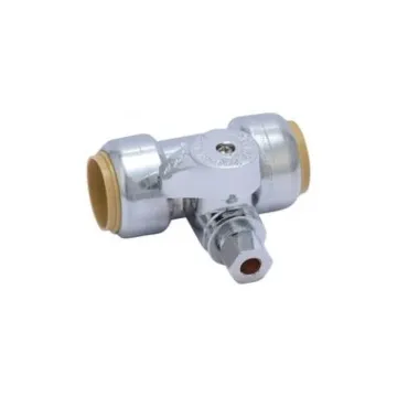SharkBite™ 3/4 x 3/4 x 1/4 in PTC x Compression 125 psi Compression Tee Stop