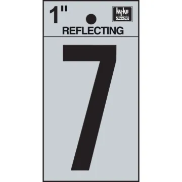 Hy-Ko Vinyl 1 In. Reflective Adhesive Number Seven