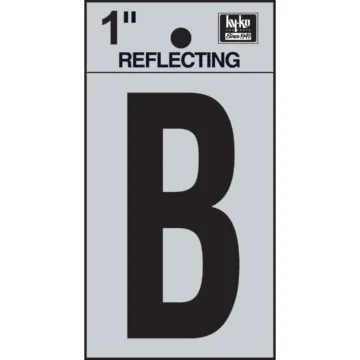 HY-KO Hy-Ko Vinyl 1 In. Reflective Adhesive Letter, B