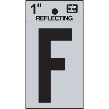 HY-KO Hy-Ko Vinyl 1 In. Reflective Adhesive Letter, F
