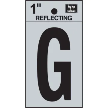 HY-KO Hy-Ko Vinyl 1 In. Reflective Adhesive Letter, G