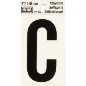 HY-KO Hy-Ko Vinyl 2 In. Reflective Adhesive Letter, C