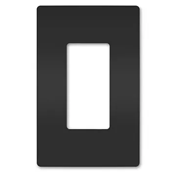 Pass & Seymour radiant® 1-Gang Screwless Wall Plate (Black)