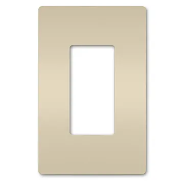 Pass & Seymour radiant® 1-Gang Screwless Wall Plate (Light Almond)