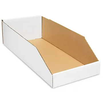 Corrugated Parts Bins - 8" x 18" x 4-1/2"
