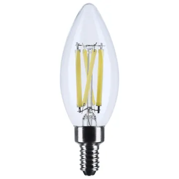 Satco 120V C11 LED Filament Candelabra Base Bulb (Clear) 5000K, 90CRI, 800 Lumens