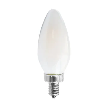Satco 120V C11 LED Filament Candelabra Base Bulb (Frosted) 2700K, 90CRI, 760 Lumens