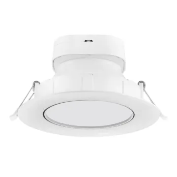 Satco 9 watt LED Direct Wire Downlight; Gimbaled; 6 inch; 2700K; 120 volt; Dimmable