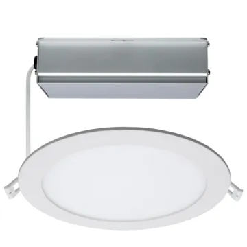 Satco 24 Watt - LED Direct Wire Downlight - Edge-lit - 8 inch - CCT Selectable - 120 volt - Dimmable - Round - Remote Driver