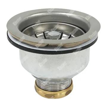 Kissler SS Chrome Plated Universal Fit Sink Basket Strainer Assembly