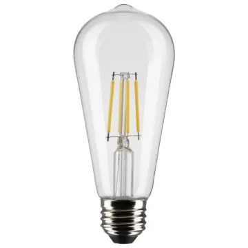 Satco 5W ST19 Medium Base LED Filament (Clear) 90 CRI, 2700K, 120 Volt