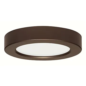 Satco 10.5 watt - 5.5" Flush Mount LED Fixture - 3000K - Round Shape - Bronze Finish - 120 volts