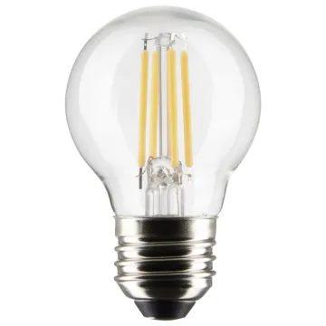Satco 4 Watt G16.5 LED Filament - Clear - Medium Base - 2700K - 350 Lumens - 120 Volt - 2-Pack