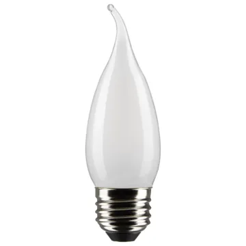 Satco 120V CA10 LED Filament Medium Base Bulb (Frosted - 2pk) 2700K, 90CRI, 500 Lumens