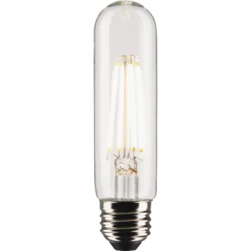 Satco 60W Equivalent T10 Medium Base 2700K Clear LED Bulb (2-Pack)